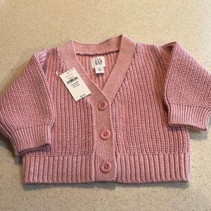Brand new Baby Gap Pink/Mauve Cable Knit Sweater